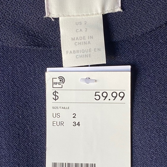 COPY - NWT-H&M LONG COAT-STREETWEAR-DARK BLUE-SIZ… - Picture 12 of 13